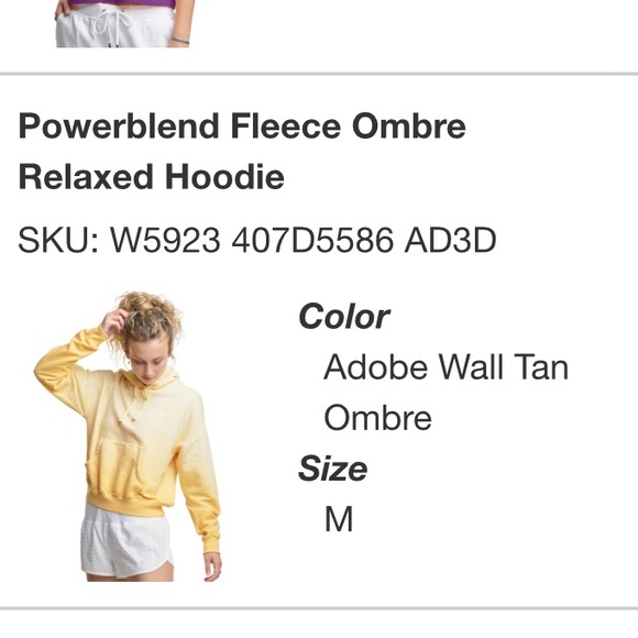 Ombré Champion Yellow Hoodie - Picture 9 of 9